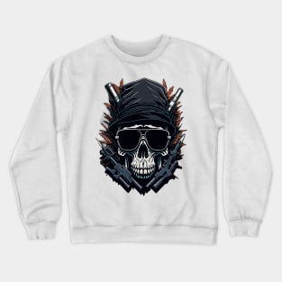 Skull with guns Crewneck Sweatshirt